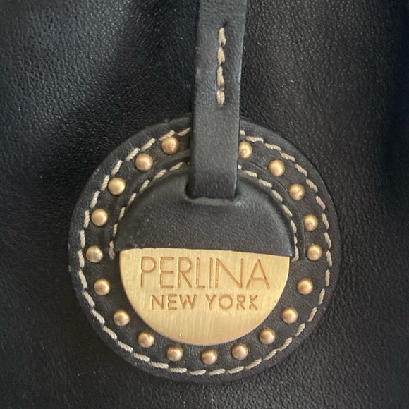 Perlina NY black leather Hobo bag - Picture 9 of 14